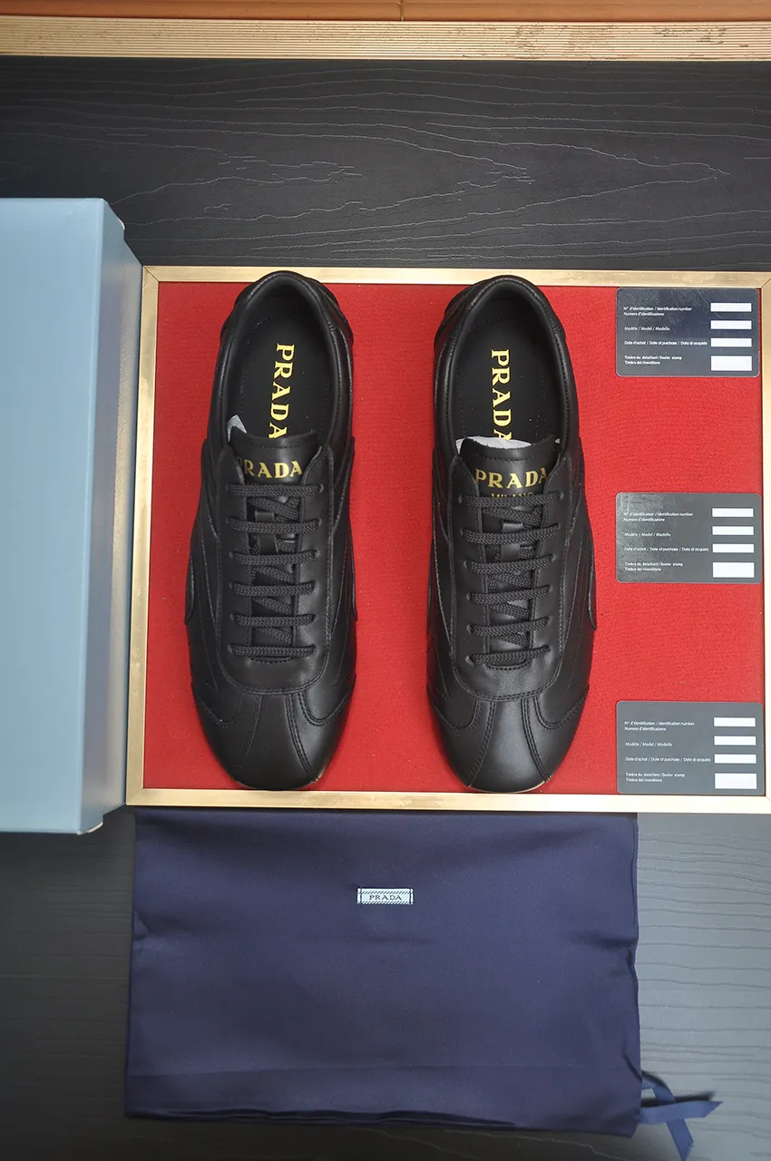 Men's shoes 💰560💶【PRADA】Prada casual shoes for couples, originally developed 1:1, made of high-mercerized cowhide with imported cowhide, silk sheepskin lining, rubber outsole, comfortable and soft on the feet, size for women: 35 to 40. Male 38 to 48💰🔥🔥🔥🔥🔥